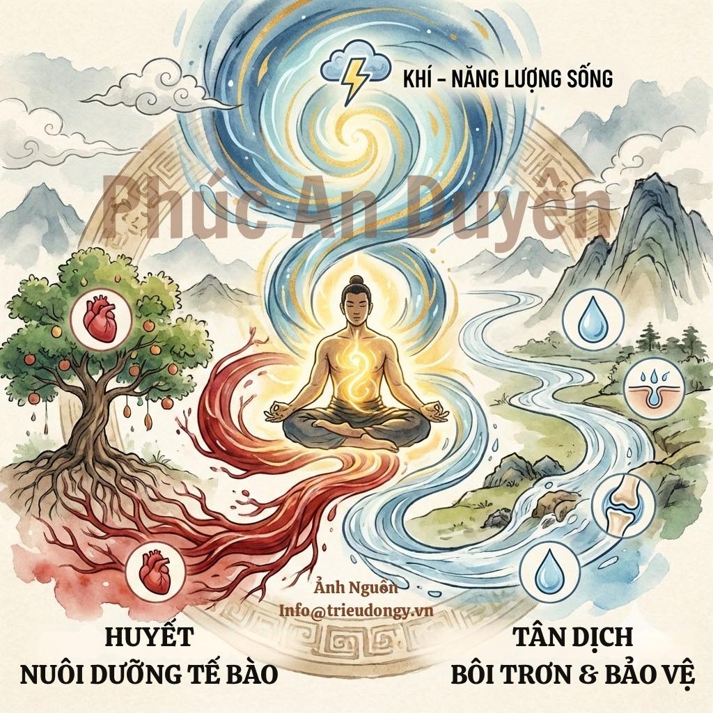 Khí Huyết, Tân Dịch 4 Hội chứng bệnh của Khí Huyết Tân Dịch