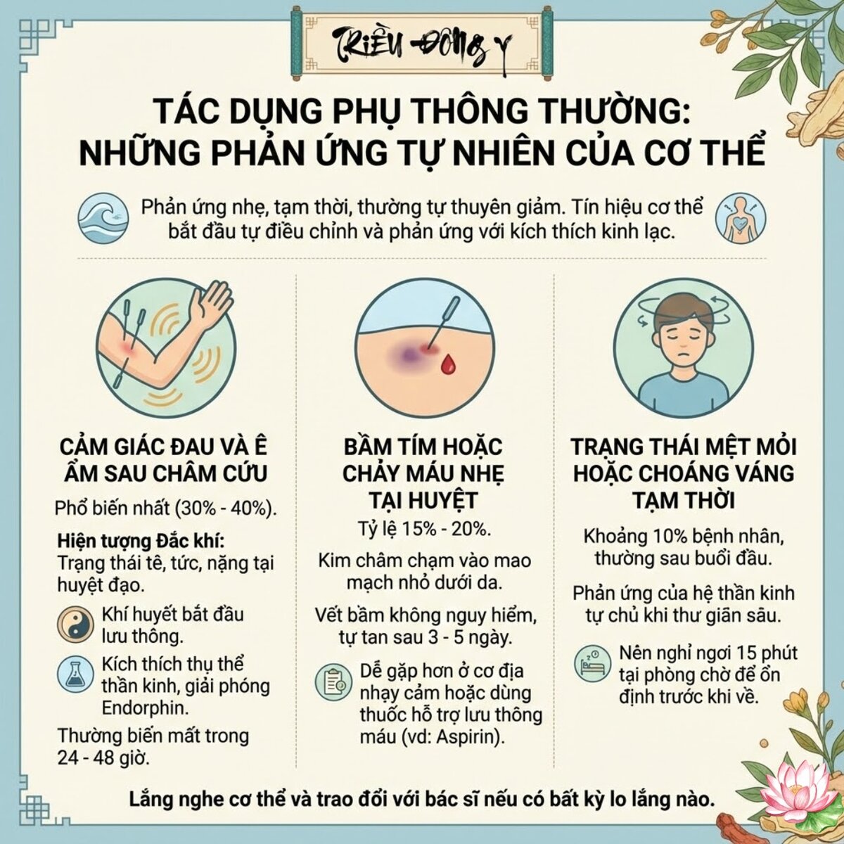 Danh Sách Tổng Hợp Các Tác Dụng Phụ Của Châm Cứu