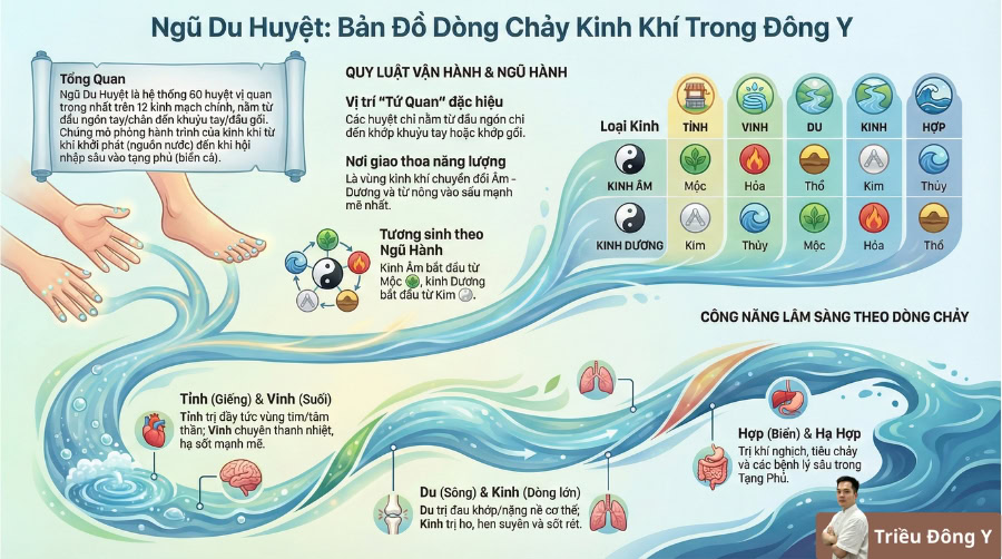 Ngũ Du Huyệt 5 Bảng sơ đồ ngũ du huyệt nền tảng