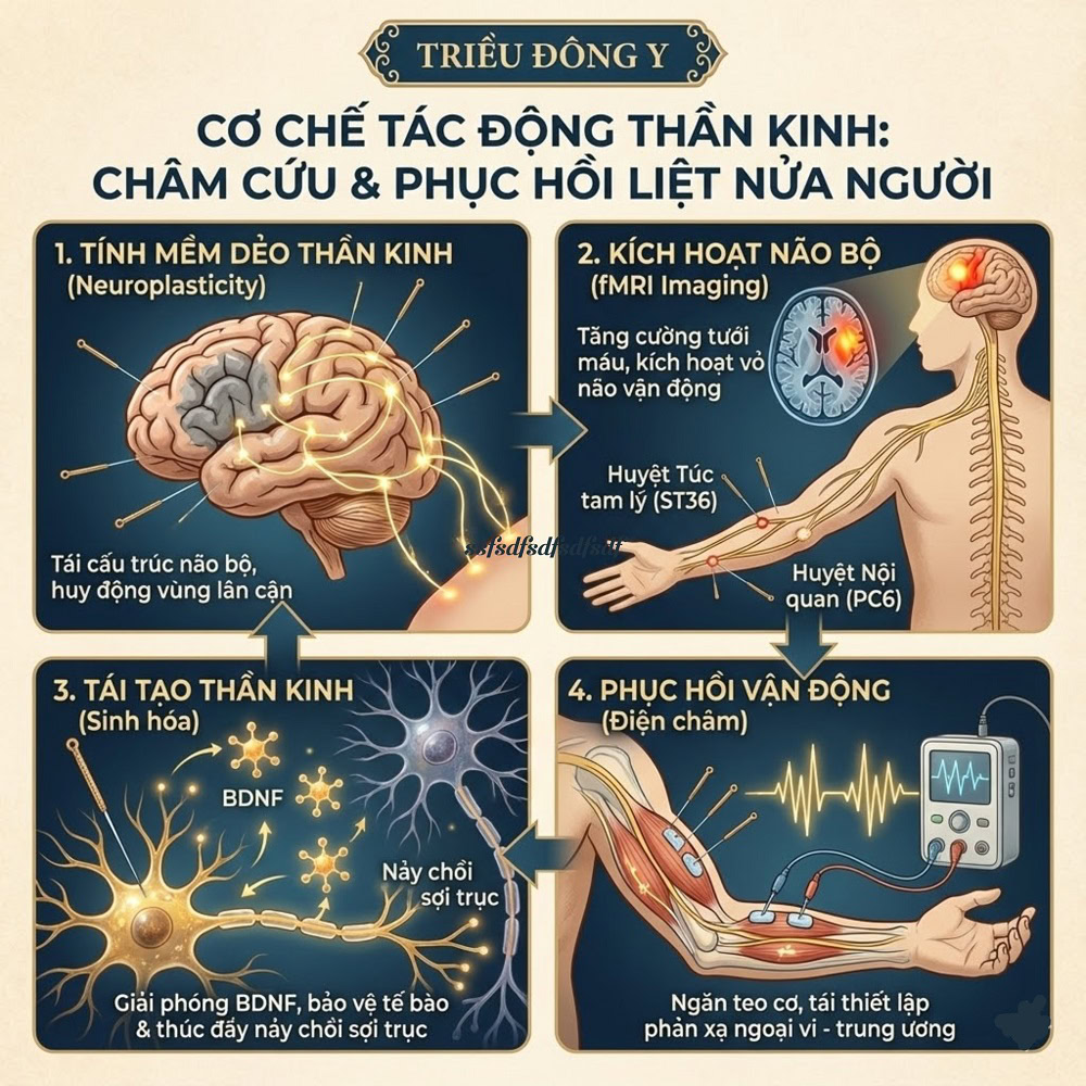 Châm cứu điều trị liệt nửa người 3 Cơ chế tác động của châm cứu lên hệ thần kinh trong góc nhìn hiện đại