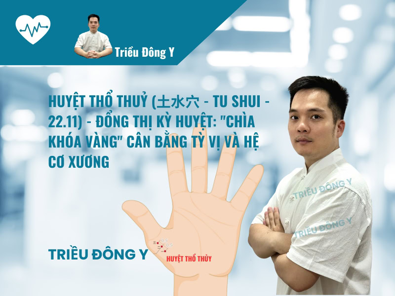 Huyệt Thổ Thủy (土水穴 - 22.11): Vị trí, Tác dụng, Ứng dụng Điều trị