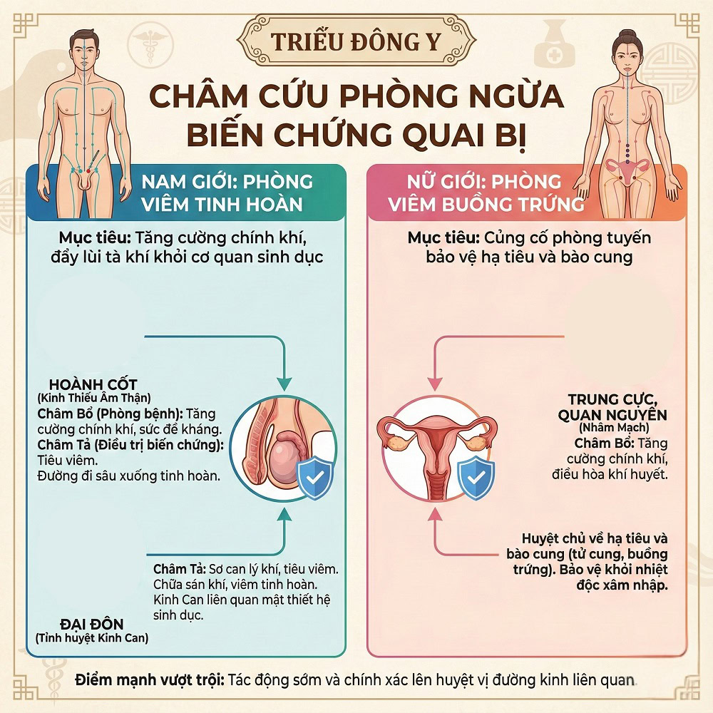 Châm cứu điều trị bệnh quai bị 4 Tổng hợp phòng ngừa biến chứng khi điều trị bệnh quai bị dành cho nam và nữ
