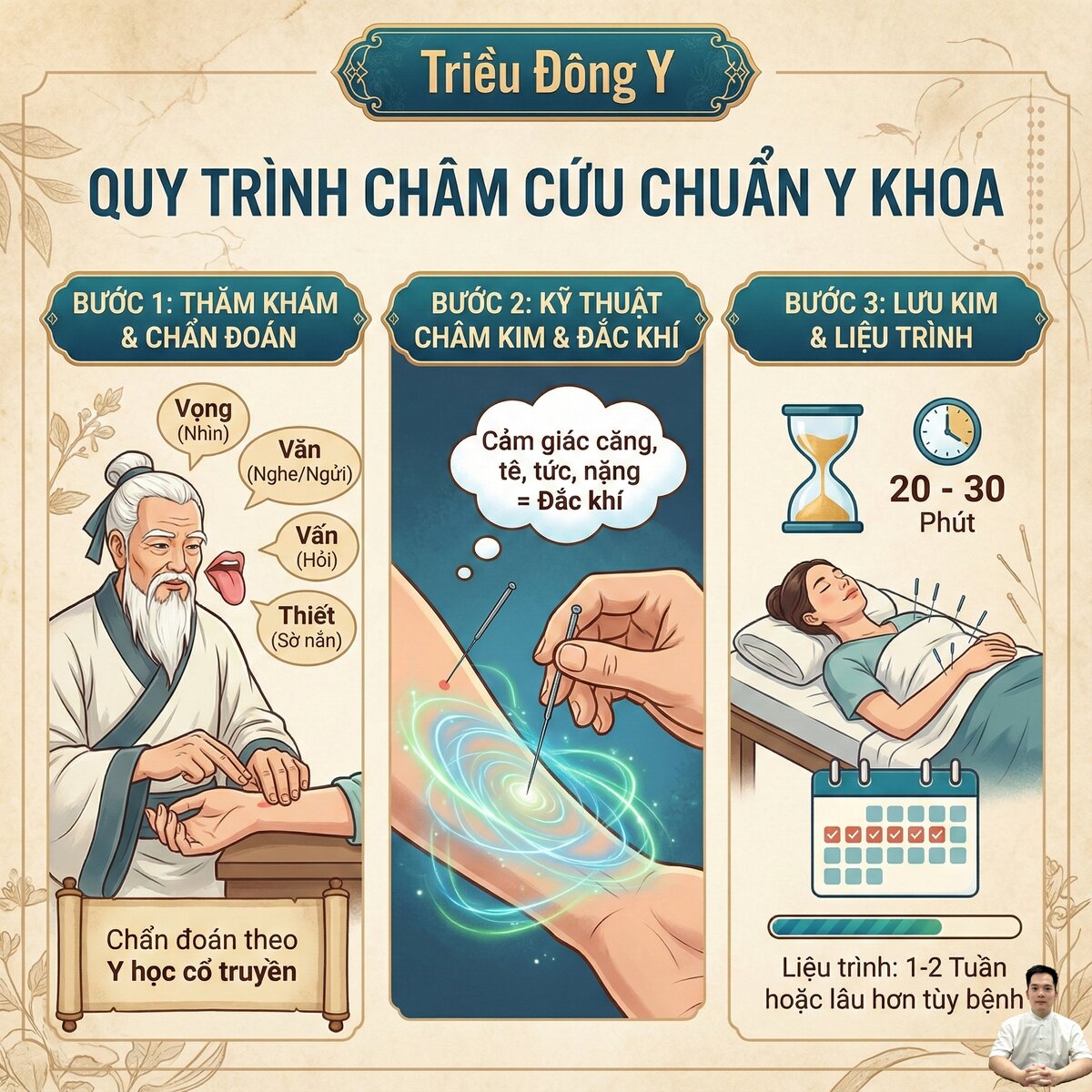 Quy trình châm cứu tại Triều Đông Y chuẩn nhất hiện nay