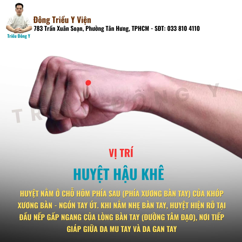 Các xác định vị trí huyệt hậu khê chuẩn xác nhất