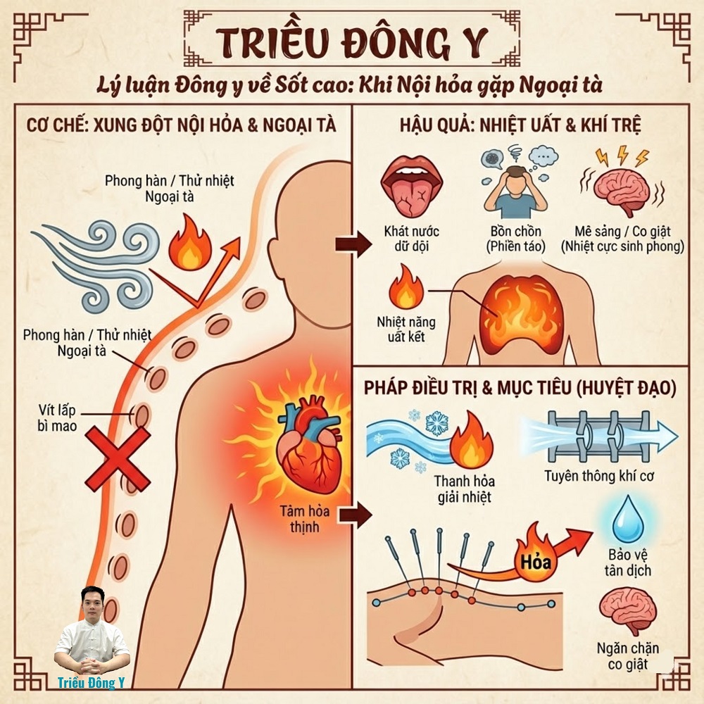 Theo Đông Y sốt cao là gì? Nguyên nhân thế nào