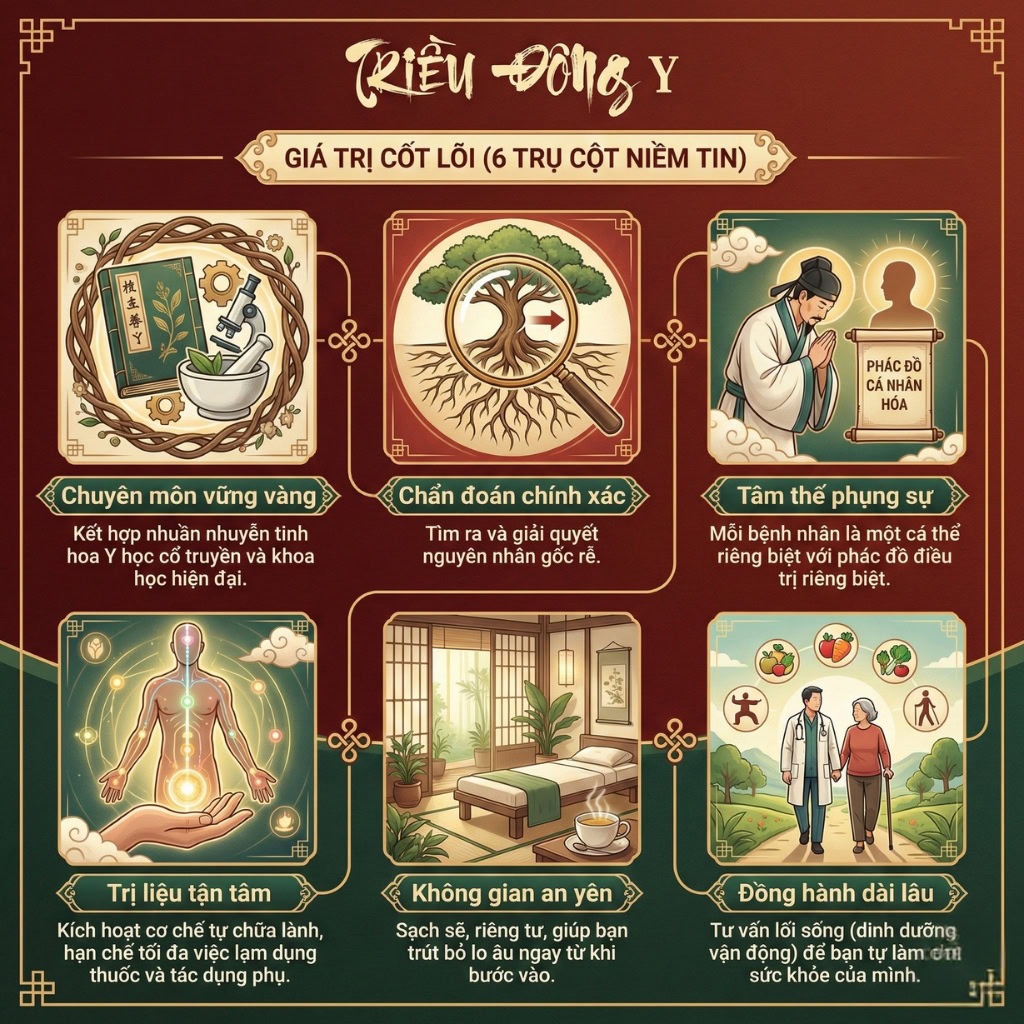 6 Giá Trị Cốt Lõi Tại Triều Đông Y